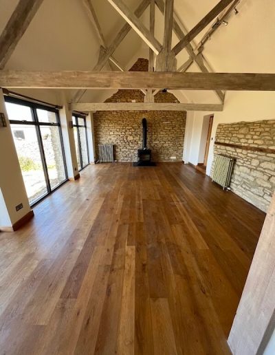 Image 1 Before Floor restore South West wood floor sanding cleaning