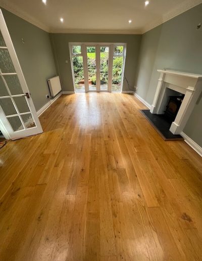 Image 4 Before Floor restore South West wood floor sanding cleaning